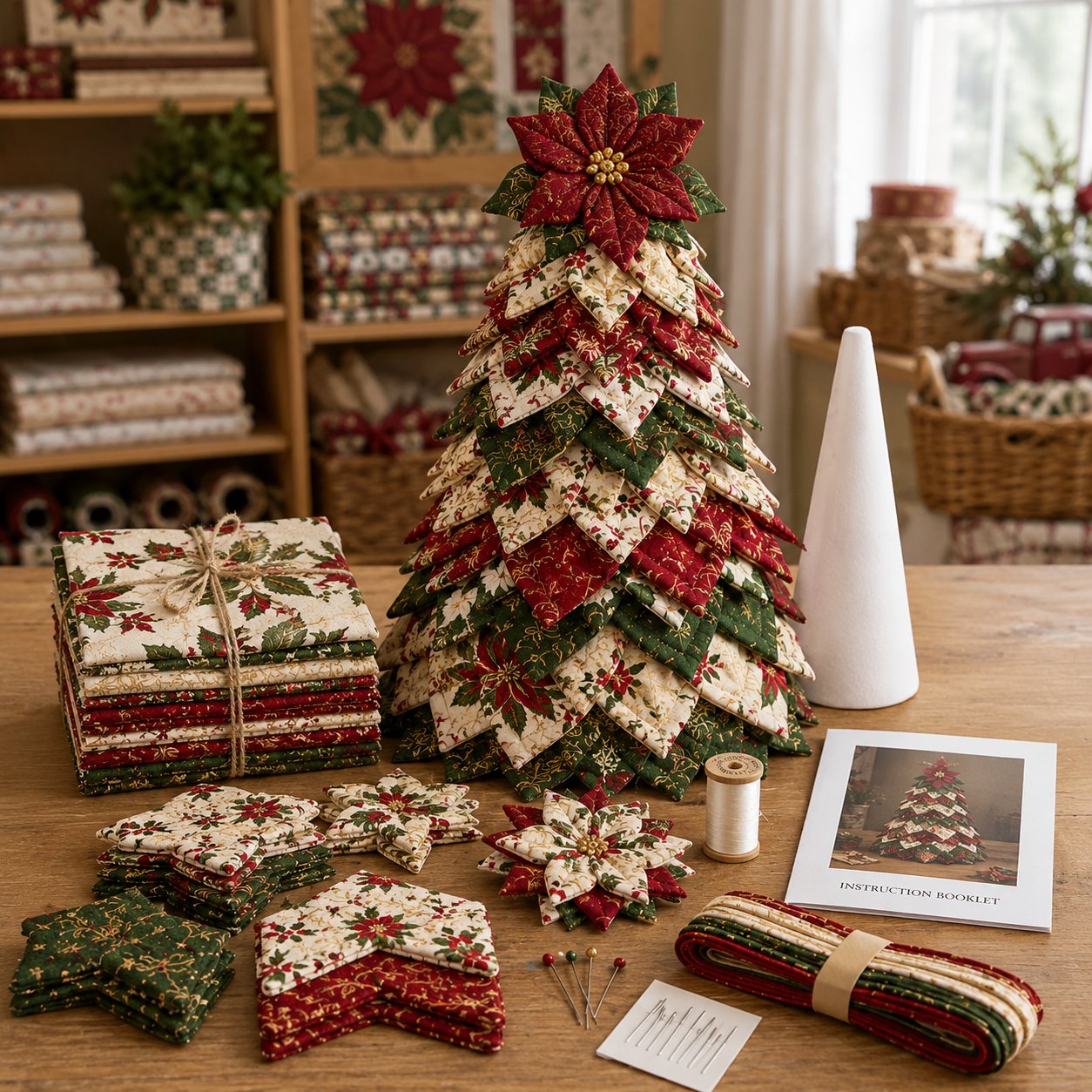 New Products 50 %OFF -- 🌲DIY Quilted Santa Christmas Tree Kit