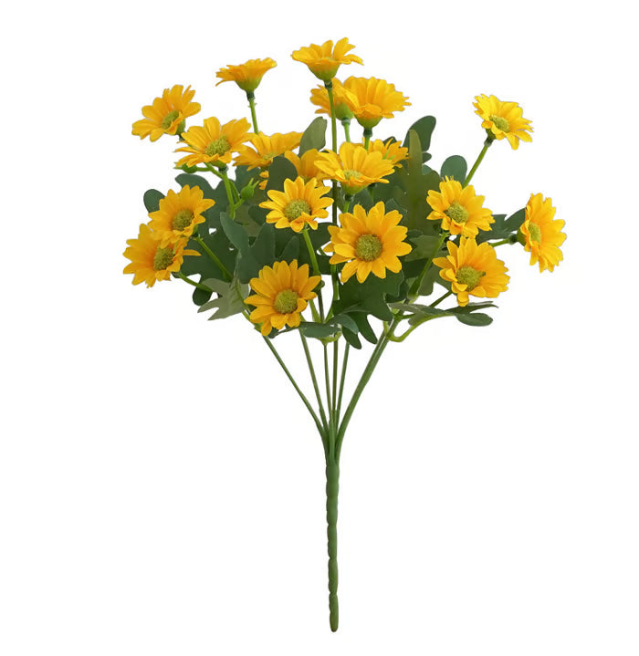 💥Last Day 70% OFF🌼- Artificial Outdoor Sunset Mums Flowers - UV resistant, Waterproof, Windproof