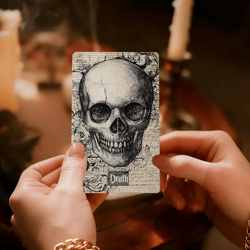 🔥Last Day 49% OFF - 💀🖤Vintage Gothic Tarot Cards Set - 78 Tarot Cards Deck