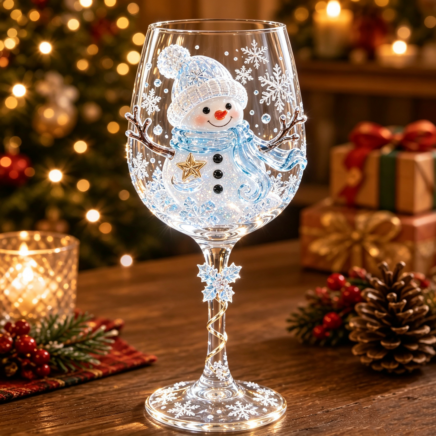 🔥🎁Christmas 3D Wine Glass Collection Gift Box Set✨
