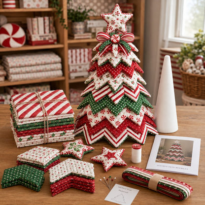 New Products 50 %OFF -- 🌲DIY Quilted Santa Christmas Tree Kit