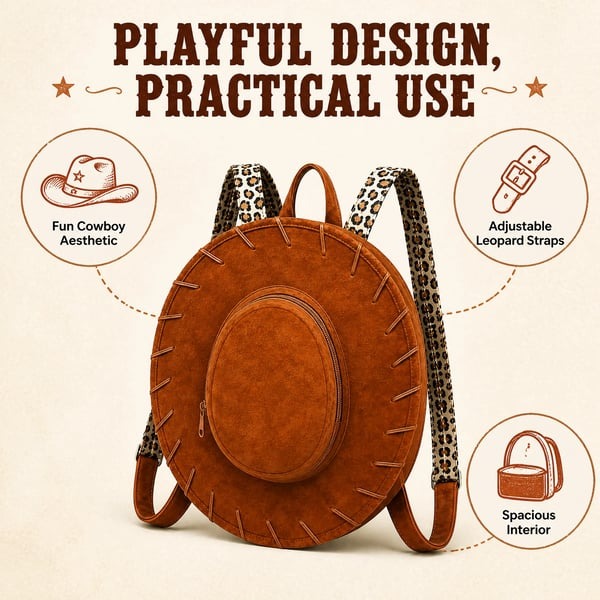 🔥🤠Western Cowgirl Hat Backpack👜