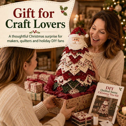 New Products 50 %OFF -- 🌲DIY Quilted Santa Christmas Tree Kit