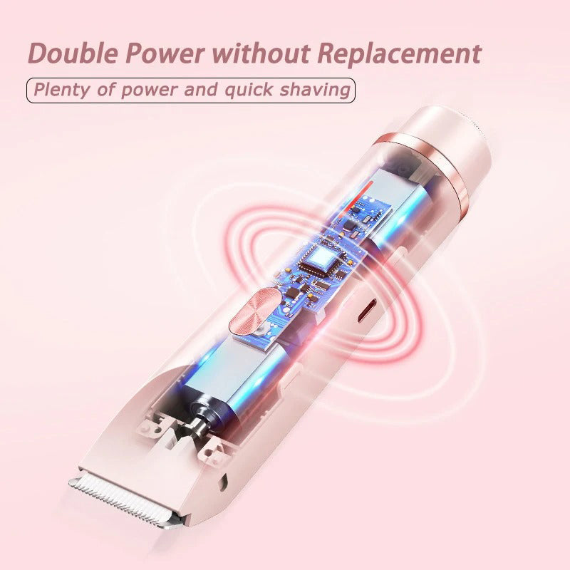 ✨✨Double-headed shaver, unisex pubic hair trimmer, hair clipper, hair removal device.