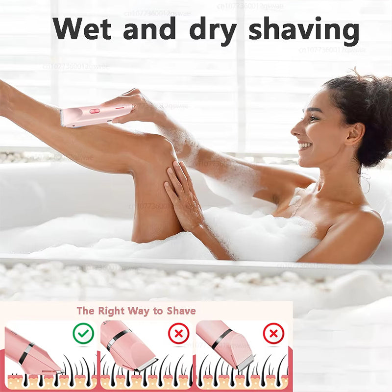 ✨✨Double-headed shaver, unisex pubic hair trimmer, hair clipper, hair removal device.