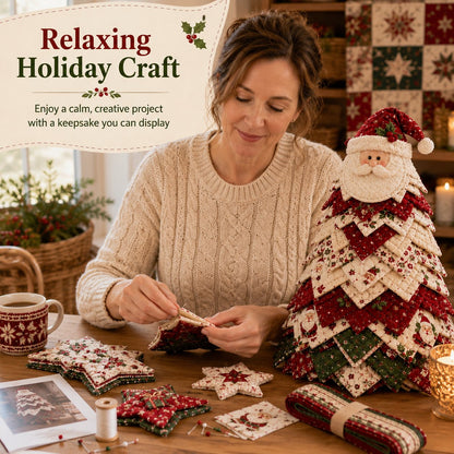 New Products 50 %OFF -- 🌲DIY Quilted Santa Christmas Tree Kit