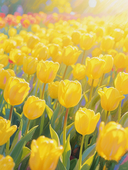 🌷 Rare Flame Bird Tulips - Bulb Plants