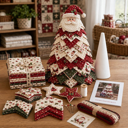 New Products 50 %OFF -- 🌲DIY Quilted Santa Christmas Tree Kit