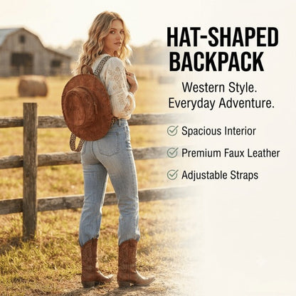 🔥🤠Western Cowgirl Hat Backpack👜