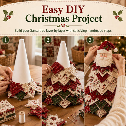 New Products 50 %OFF -- 🌲DIY Quilted Santa Christmas Tree Kit
