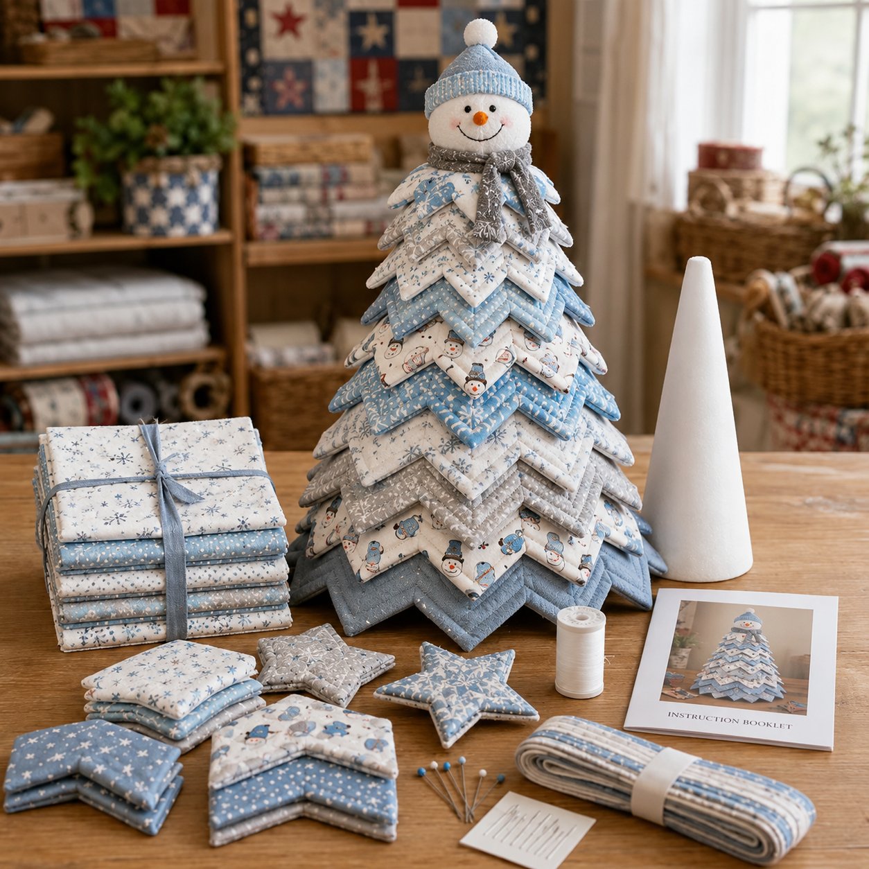 New Products 50 %OFF -- 🌲DIY Quilted Santa Christmas Tree Kit