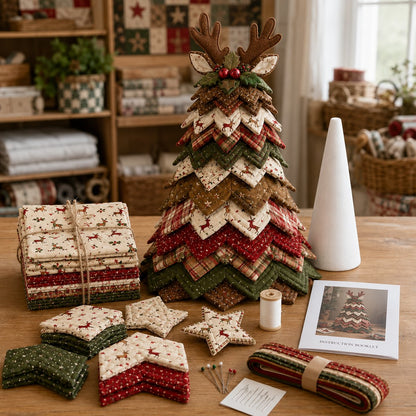 New Products 50 %OFF -- 🌲DIY Quilted Santa Christmas Tree Kit