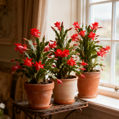 🦀🌵Christmas Cactus bulbs  – A Warm Bloom in Winter