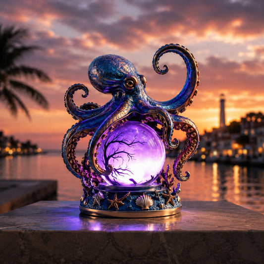 💥🏆Last Day 50% OFF – 🐙 Deep Sea Octopus Crystal Ball Lamp