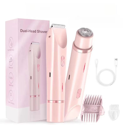 ✨✨Double-headed shaver, unisex pubic hair trimmer, hair clipper, hair removal device.