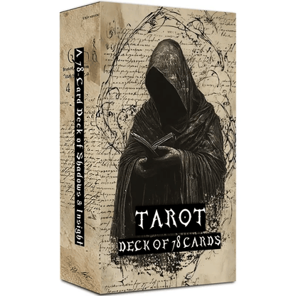 🔥Last Day 49% OFF - 💀🖤Vintage Gothic Tarot Cards Set - 78 Tarot Cards Deck