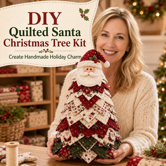 New Products 50 %OFF -- 🌲DIY Quilted Santa Christmas Tree Kit
